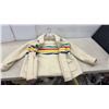 Image 5 : Hudson's Bay Company Pure Virgin Wool Blanket Coat with Multistripe Pattern, No Size Listed