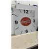 Image 4 : Coca-Cola 7¢ Square Clock Face Plexi-Glass Panel 38 x 38