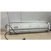 Image 2 : 4ft Fluorescent Light Fixture with Prismatic Lens Cover, Chains, and 3-Prong Plug