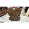 Image 1 : Heart-Shaped Moss and Bark Topiary Form, Taxidermy Mount, Approx 17 x 24 x 14