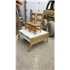 Image 8 : Children's Activity Table 17 x 33 x 32" with Storage Bins, Two Wooden Chairs, and Train Set