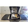 Image 5 : Master Chef 2-burner Electic BBQ Grill with Side Shelf, Warming Rack, and Storage Basket Appears