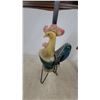 Image 4 : Vintage Ceramic Rooster Lamp w/Metal Stand & Raggedy Andy Figural Lamp w/Floral Shade - Lot of 2