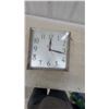 Image 1 : Sessions Self Starting Square Electric Wall Clock Vintage 14 x 14"