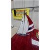 Image 2 : Stained Glass Sailboat Figurine 17" Tall and Lighthouse Lamp