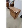 Image 2 : VilasMaple Chest of Drawers with Brass Bail Pulls, 3 Drawers 31 x 30 x 18"