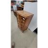 Image 2 : Serpentine Front 6-Drawer Chest with Brass Bail Pulls, Burl Wood Veneer Finish 37 x 15 x 21"