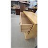 Image 6 : Light Wood 3-drawer Chest of Drawers with Decorative Metal Ring and Bail Pull handles30 X 36 x 16"