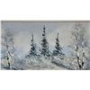 Image 4 : Van Hersen Signed Oil Painting, Winter Landscape Scene in Ornate Frame 31 x 42"