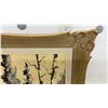 Image 3 : Oil Painting of Birch Trees by Water in Ornate Gold Frame, Signed, Landscape Scene, 28 x 34"