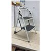 Image 4 : 2-Step Folding Step Stool & Wooden Mechanics Creeper with Casters