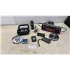 Image 1 : Vintage Audio Lot: Sylvania Boombox, Philips CD Player, Sony Recorder, Olympus Recorder, iSound