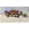 Image 1 : Collection of Vintage Advertising Tins Including Pepsi-Cola, Maxwell House, Ritz, Dominion Tobacco