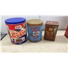 Image 2 : Collection of Vintage Advertising Tins Including Pepsi-Cola, Maxwell House, Ritz, Dominion Tobacco