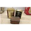 Image 5 : Collection of Vintage Advertising Tins Including Pepsi-Cola, Maxwell House, Ritz, Dominion Tobacco
