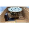 Image 7 : Solar Oak Wall Clock with Pendulum, Roman Numeral Dial, Key-Wind Movement with Key