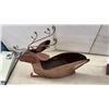 Image 4 : Copper Metal Reindeer Planter/Holder with Wire antlers19 X 19" and Bombay Wooden 3-tier Display