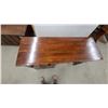 Image 2 : Wooden Desk with 3 Drawers, Brass Handles, Turned Legs 30 x 44 x 16"