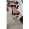 Image 4 : Wooden Desk with 3 Drawers, Brass Handles, Turned Legs 30 x 44 x 16"
