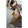 Image 6 : Vintage 3-Drawer Wooden Dresser with Ring Pulls and Turned Legs 35 x 36 x 18"