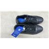 Image 3 : Shoes for Crews Black Slip & Oil Resistant Work Shoes, Lace-Up, Blue Insole Size 9