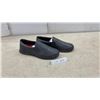 Image 1 : New Shoes for Crews Black Slip-On Work Shoes, Slip & Oil Resistant Soles, Red Insoles Size 9