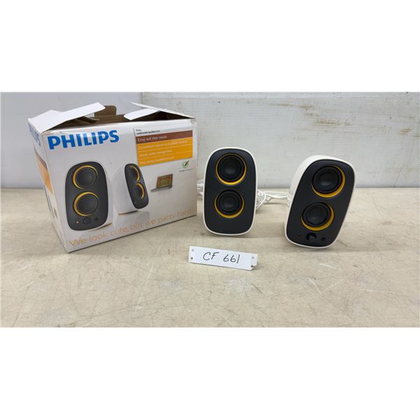 Philips Multimedia Speakers 2.0 with 18W Output Power, Mac and Pc Compatible