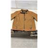 Image 3 : Dakota Men's Canvas Work Jacket Size L/G Tan/Brown Fleece-Lined Full Zip, Sz L