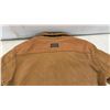 Image 5 : Dakota Men's Canvas Work Jacket Size L/G Tan/Brown Fleece-Lined Full Zip, Sz L