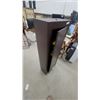 Image 3 : Metal Security Gun Cabinet with Key Lock, Single Door, Interior Shelves, Brown Finish 55 x 21 x 10"