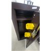 Image 5 : Metal Security Gun Cabinet with Key Lock, Single Door, Interior Shelves, Brown Finish 55 x 21 x 10"