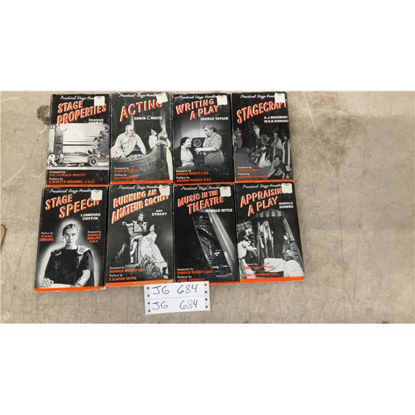 Eight Practical Stage Handbooks from the 1950s, Covers Speech, Properties, Acting, Craft, Writing