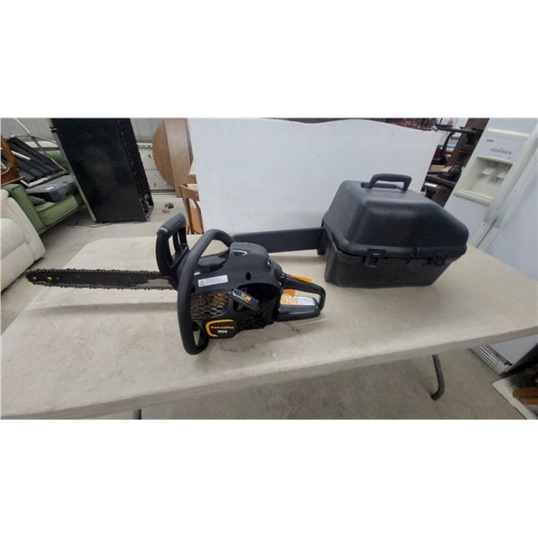 Poulan Pro PR4218 18" Gas Chainsaw with Carrying Case Runs