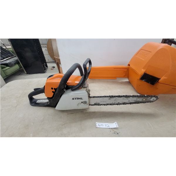 STIHL Ms 171 Chainsaw with Carrying Case Runs