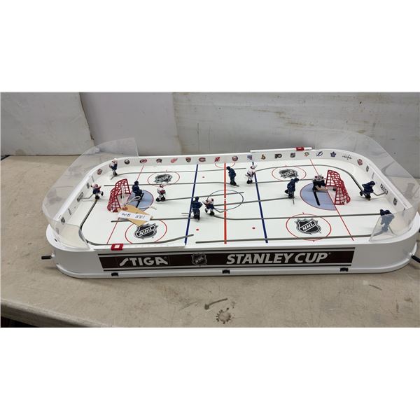 Vintage Stiga NHL Stanley Cup Table Hockey Game with Montreal and Toronto Players