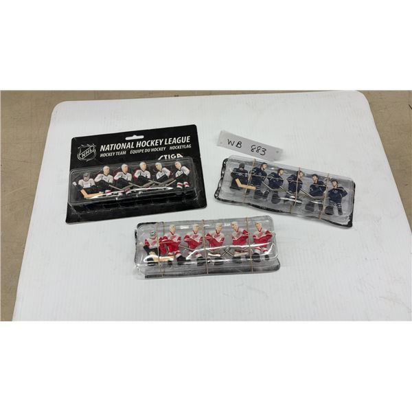 Vintage Stiga NHL Stanley Cup Table Hockey Game Players, Detroit, Washington, and Toronto Sets