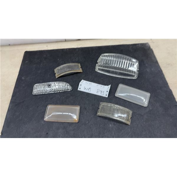 Antique 1948 - 50 Ford Truck Glass Lens x2, 1947-54 Chevy, Struck. Glass Lens x2 1942 Plymouth