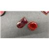 Image 3 : Lot of Six Antique Red Glass Tail Light Lenses for 1937-48 Ford and More