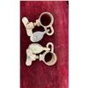 Image 3 : 17) Five Vintage Marine Nautical Wood Boat Oar Steel Pulleys