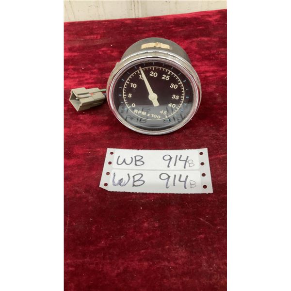 Vintage 12 Volt Tachometer RPM Gauge for Snowmobile, Possibly Sno Jet or Scorpion
