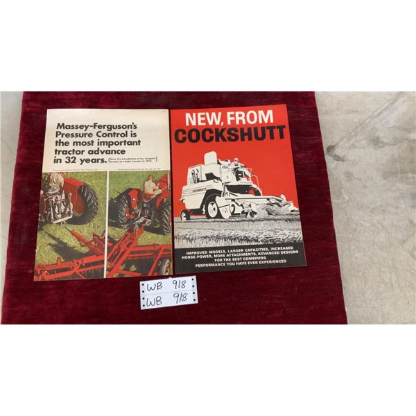 22) Two 1960s Cockshutt and Massey Ferguson Buyers Guides