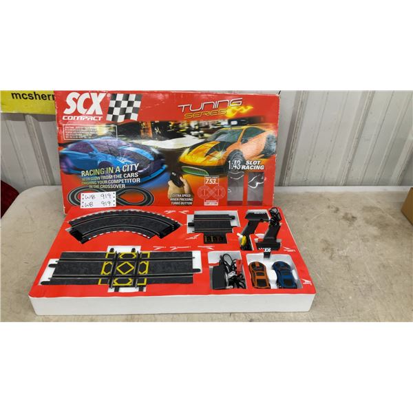SCX Compact Tuning Slot Car Series Racing 1:43 Scale 7.53' Track
