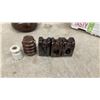 Image 3 : 14 Antique Porcelain Hydro Electric Insulators for Repurposing