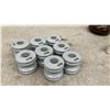 Image 4 : 14 Antique Porcelain Hydro Electric Insulators for Repurposing