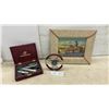 Image 1 : Vintage Winchester 3-Piece Tool Set, Wall Clock and Cowboy Picture Framed 12 x 14 1/2"