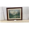 Image 1 : Vintage Canadian National Railways in Jasper National Park by MT. Edith Cavell Framed Print, 29