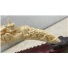 Image 2 : Vintage Chinese Carved Resin Landscape Sculpture on Wood Mount, 19" Long