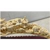 Image 3 : Vintage Chinese Carved Resin Landscape Sculpture on Wood Mount, 19" Long