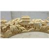 Image 4 : Vintage Chinese Carved Resin Landscape Sculpture on Wood Mount, 19" Long