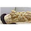 Image 5 : Vintage Chinese Carved Resin Landscape Sculpture on Wood Mount, 19" Long